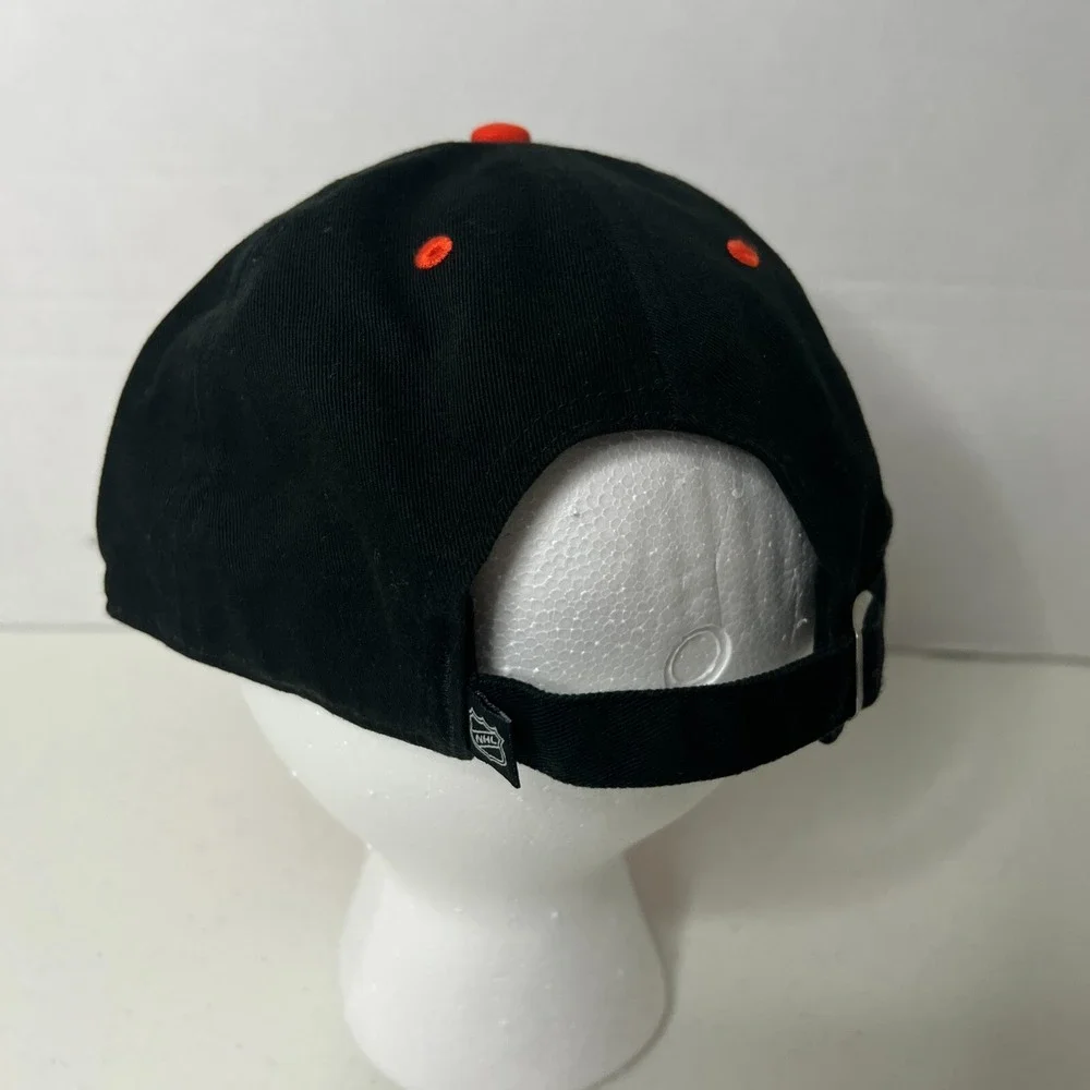 Fanatics Mens Black Orange Philadelphia Flyers Hockey NHL‎ Adjustable Hat Size L - Picture 4 of 8